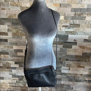Universal Tread Black Crossbody Bag